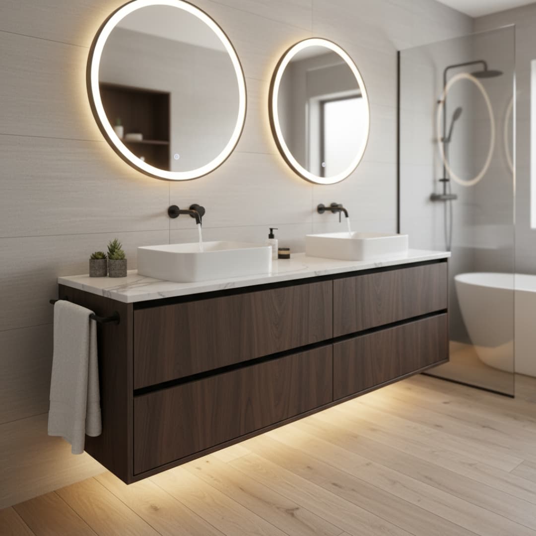 Custom Vanity & Lighting